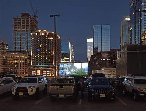 The world's first and only Mini Urban Drive-in movie theater located in Austin, TX. . Blue starlite mini urban drivein austin downtown atx rooftop